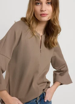 Clearance Summum Aangesloten Top Grey