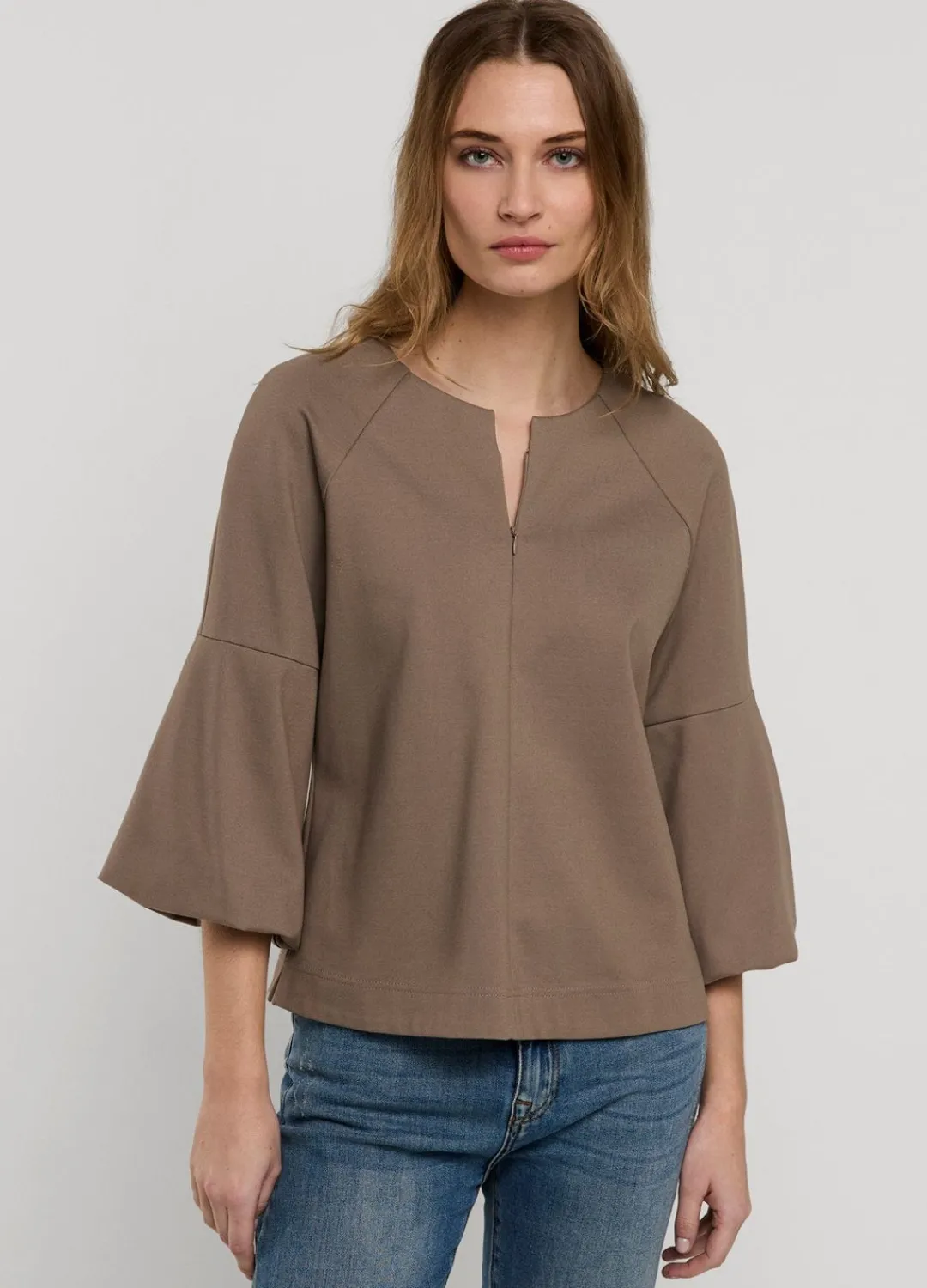 Clearance Summum Aangesloten Top Grey