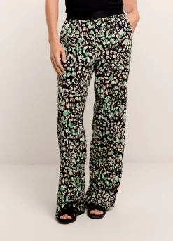Fashion Summum Airy Long Trousers Black
