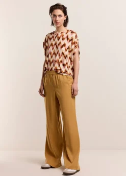 Hot Summum Airy, Straight-Leg Trousers Brown