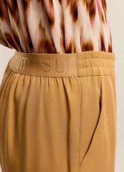 Hot Summum Airy, Straight-Leg Trousers Brown