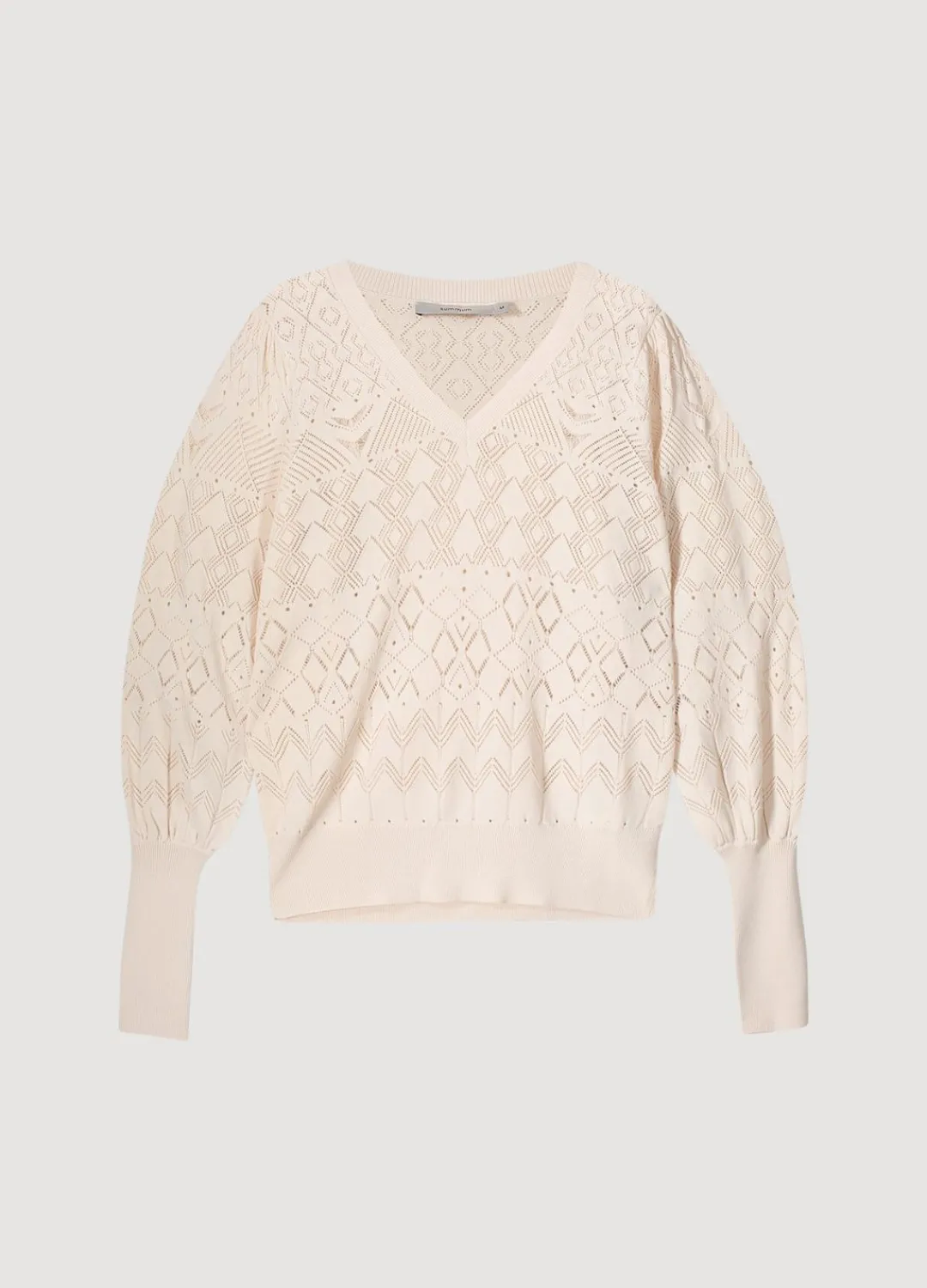 Discount Summum Ajour-Knit Jumper Creme