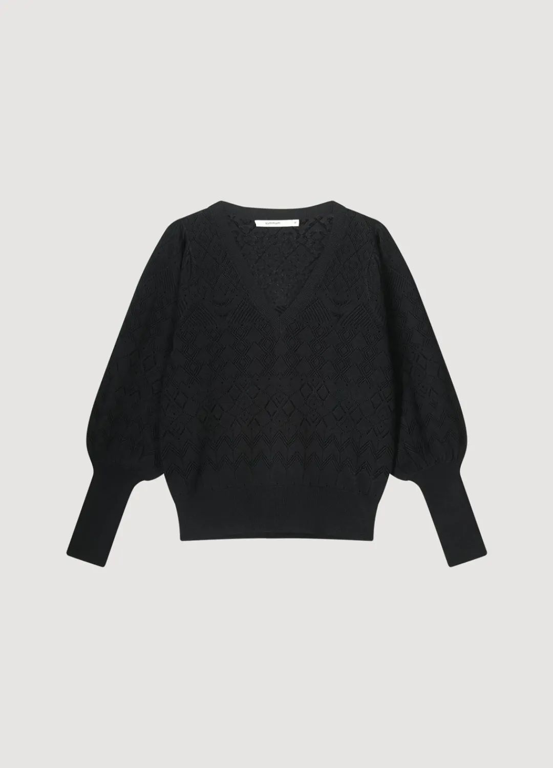 Online Summum Ajour-Knit Jumper Black
