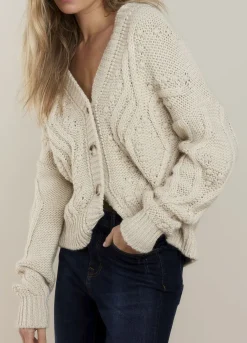 Outlet Summum Ajour-Knit Jumper Creme