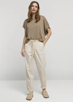 Best Summum Barrel-Fit Pants Creme