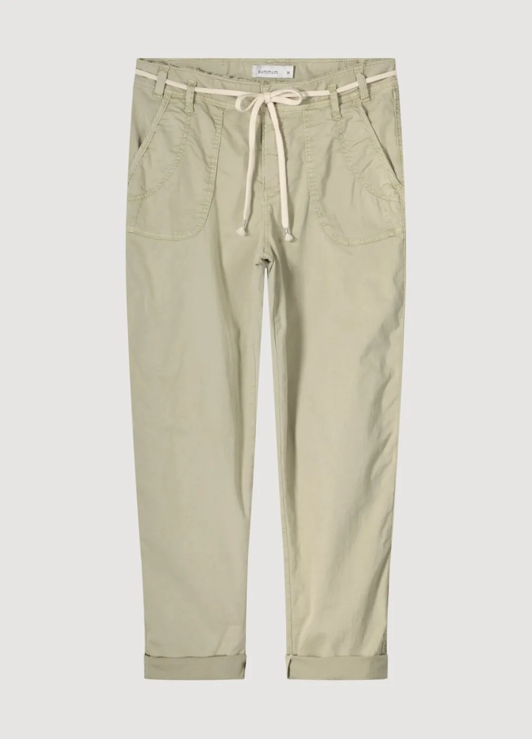 New Summum Barrel-Fit Pants Green