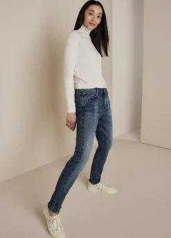 New Summum Basic Polo Neck Jumper Creme