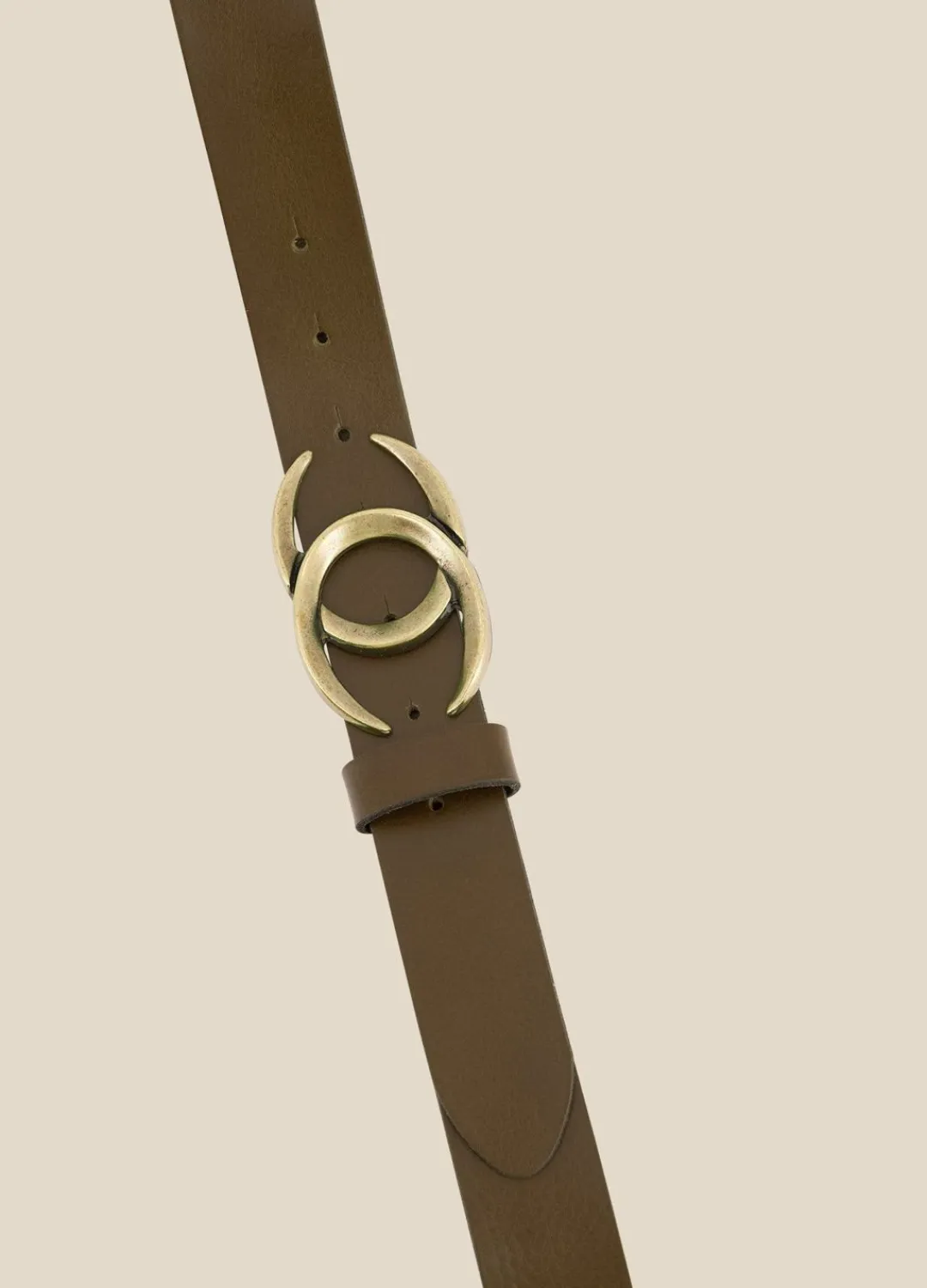 Outlet Summum Belt With Oval Buckle Green
