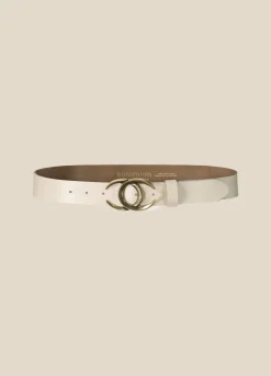 Best Summum Belt With Oval Buckle Creme