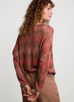 New Summum Boat-Neck Jumper Pink