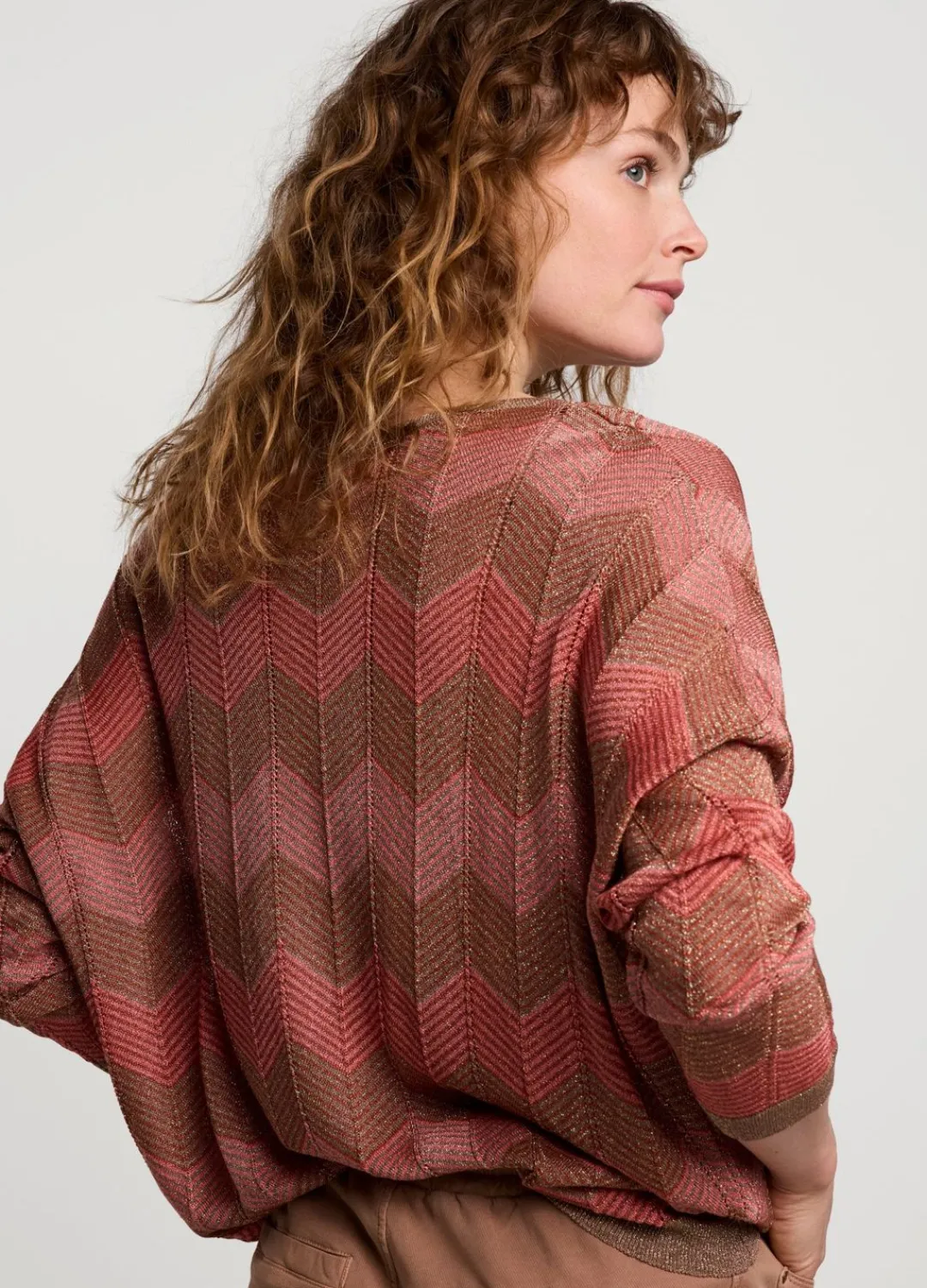 New Summum Boat-Neck Jumper Pink