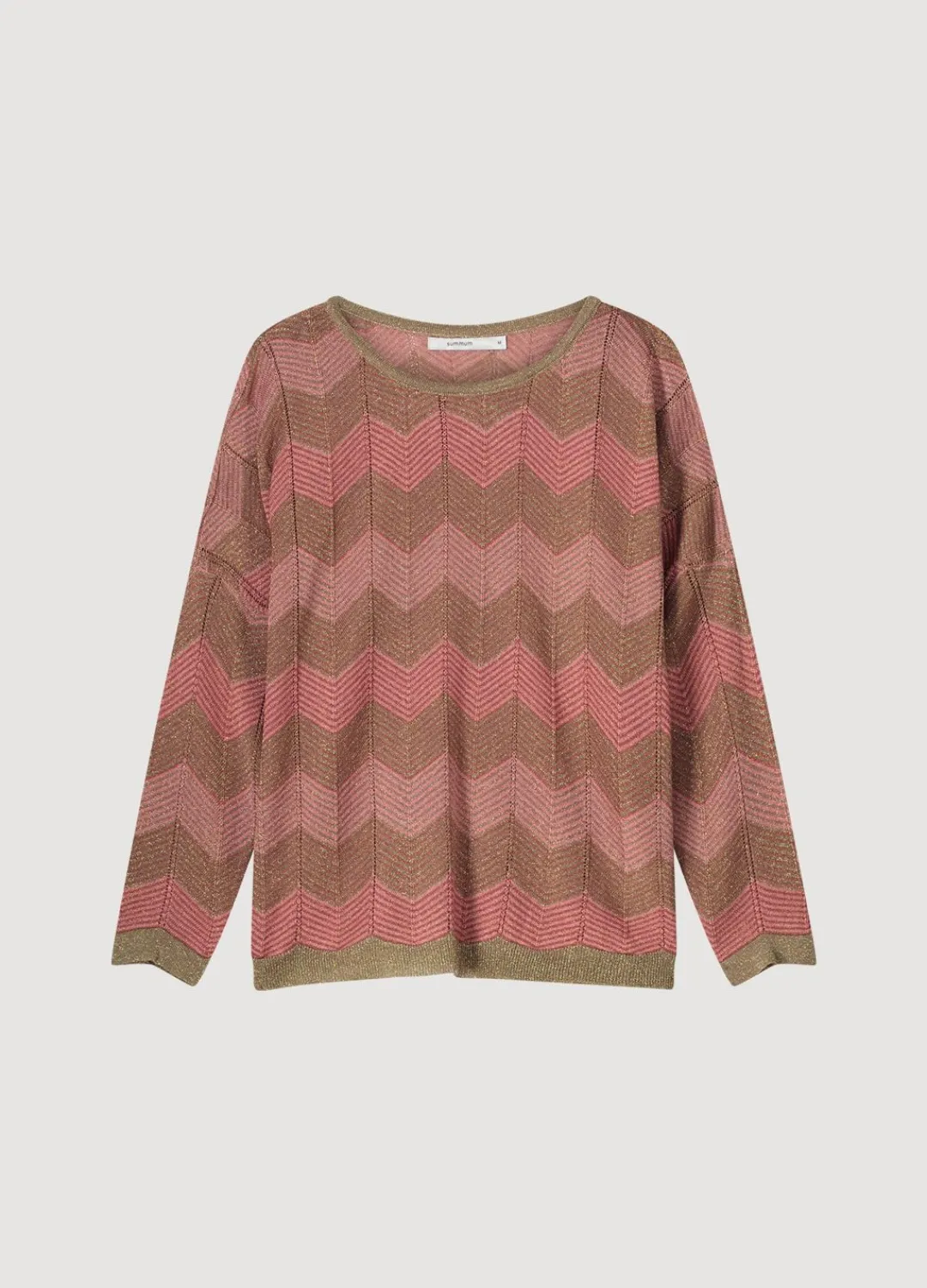 New Summum Boat-Neck Jumper Pink