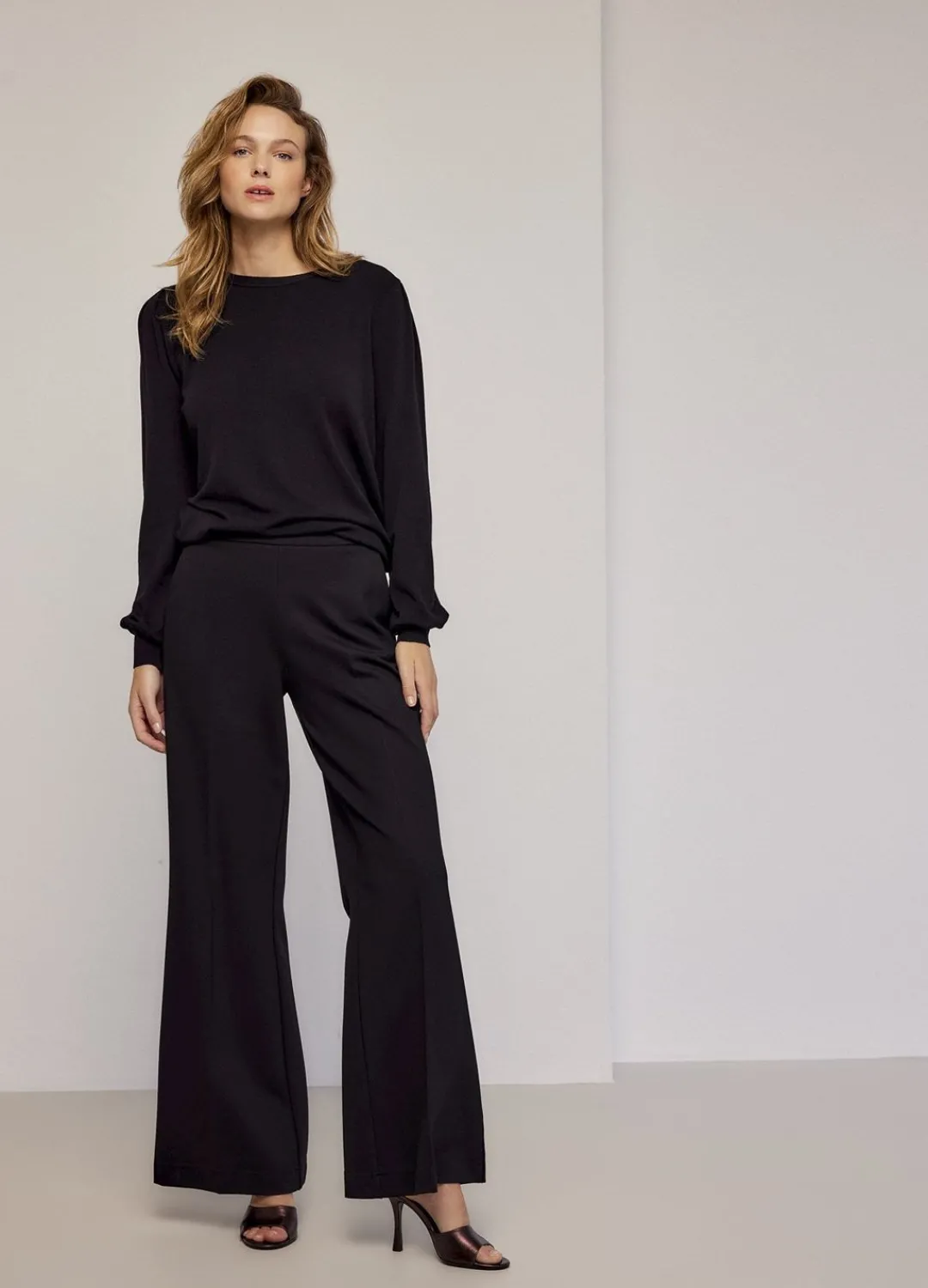 Sale Summum Boot Cut Punto Milano Trousers Black