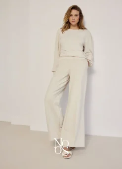 Online Summum Boot Cut Punto Milano Trousers Creme
