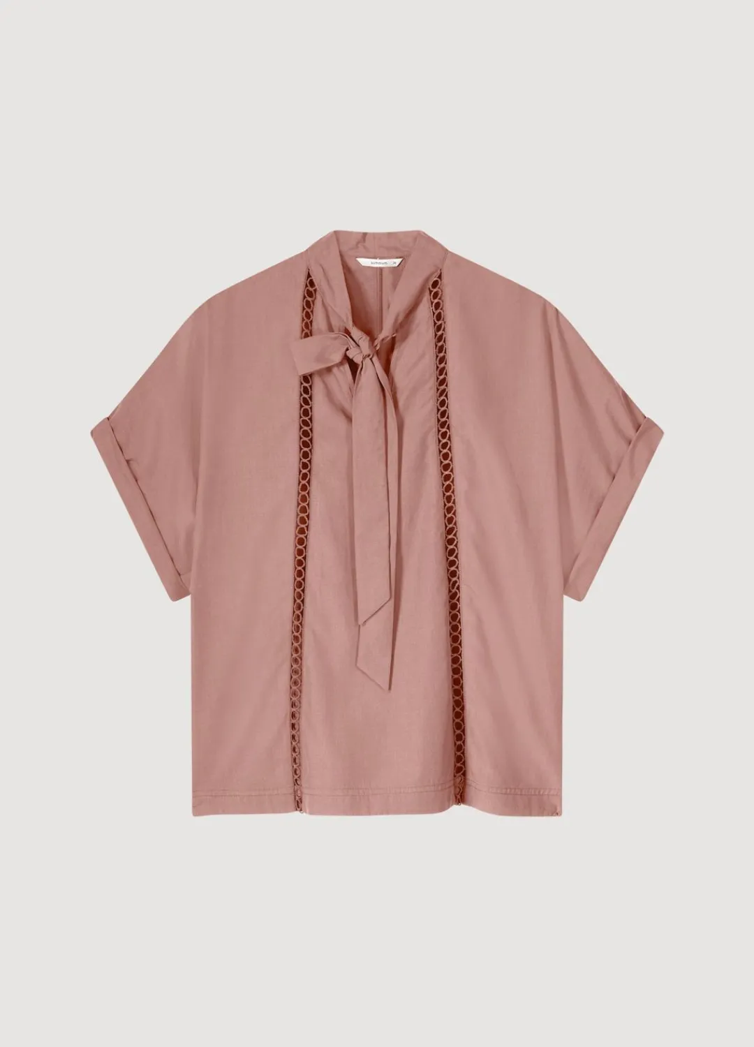 Fashion Summum Bow-Tie Top Pink