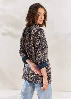 Best Summum Boyfriend Blazer With Print Multicolor