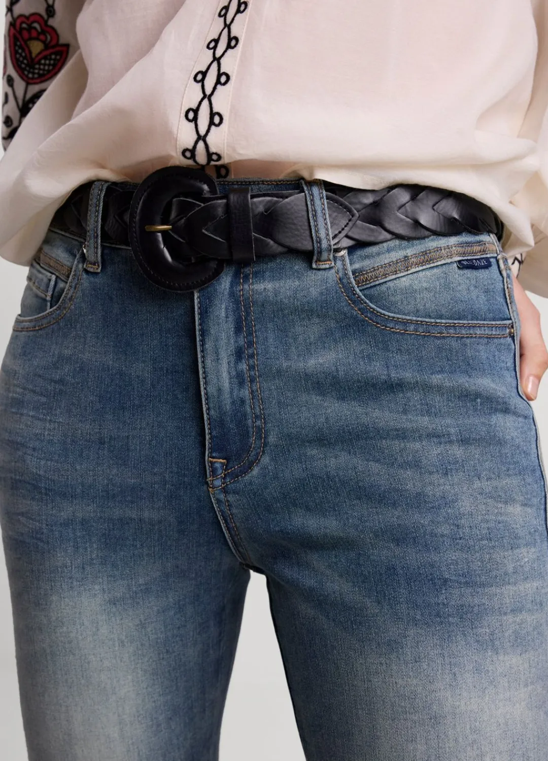 Sale Summum Braided Belt Black
