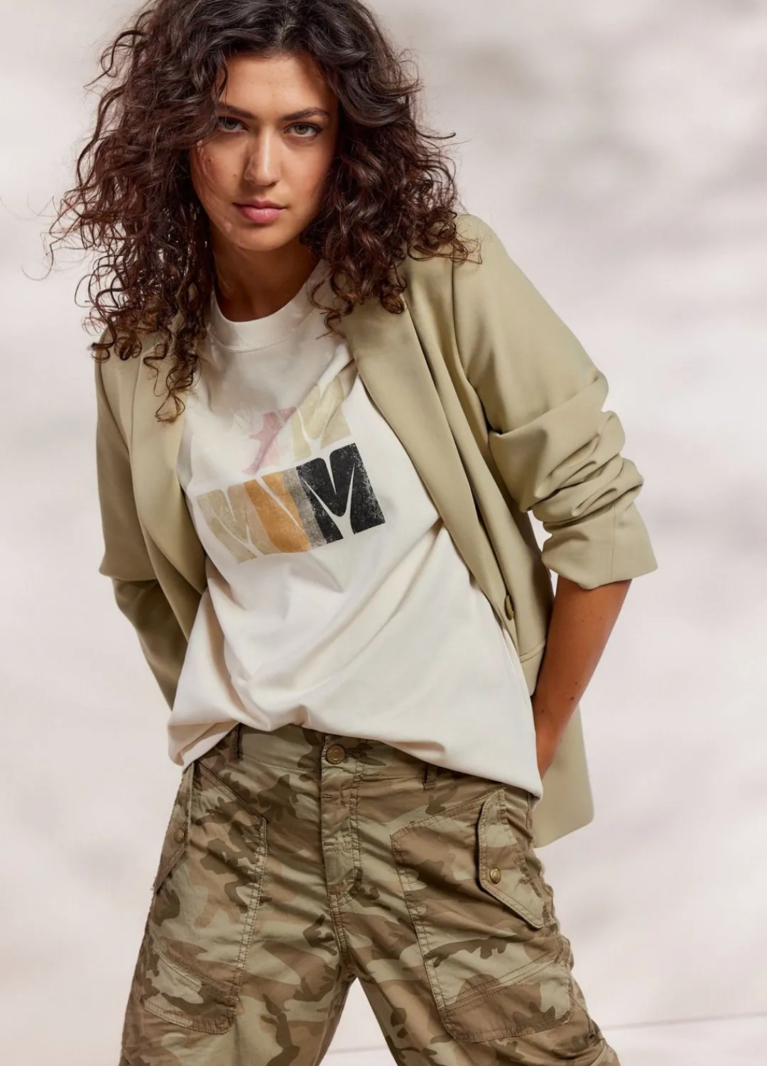 Outlet Summum Camouflage Cargo Trousers Green