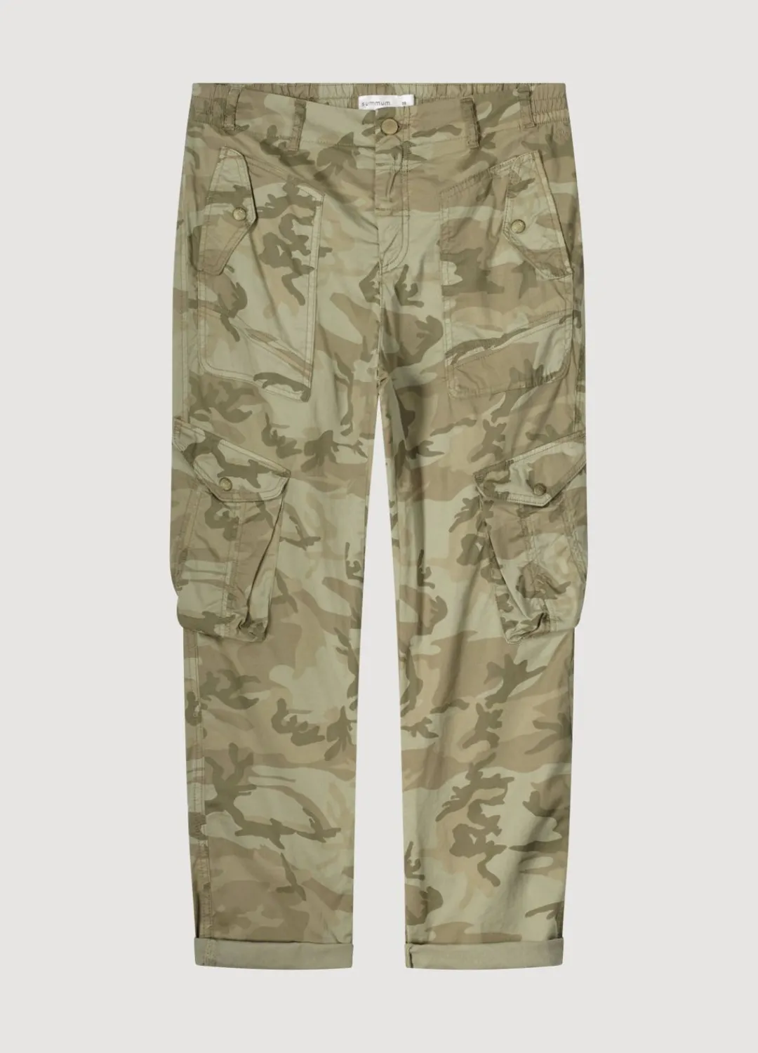 Outlet Summum Camouflage Cargo Trousers Green
