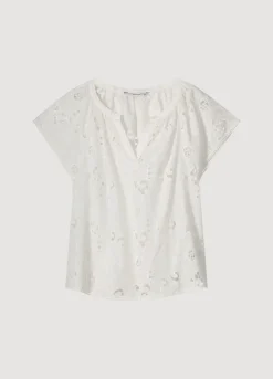 Outlet Summum Cap-Sleeved Top White