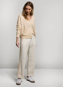 Clearance Summum Cardigan With Mother-Of-Pearl Buttons Creme