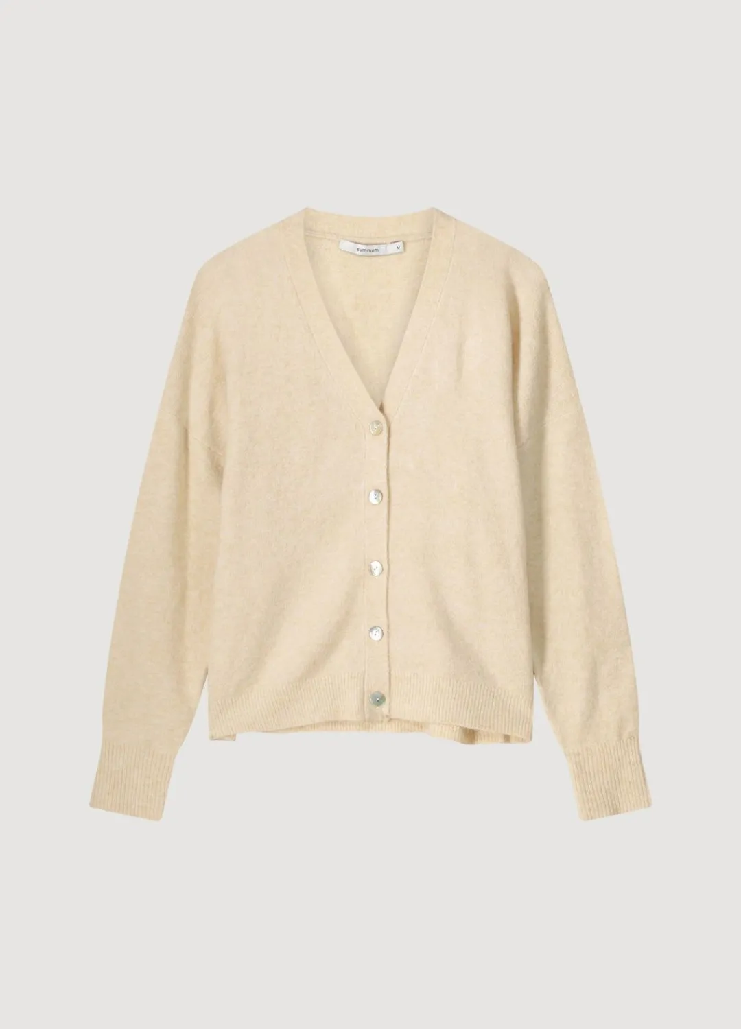Clearance Summum Cardigan With Mother-Of-Pearl Buttons Creme