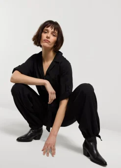New Summum Cargo Jumpsuit Black