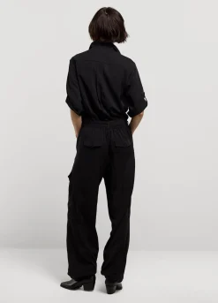 New Summum Cargo Jumpsuit Black