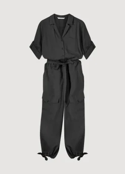 New Summum Cargo Jumpsuit Black