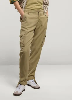 Best Summum Cargo Trousers With Bow Green