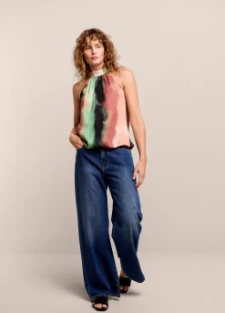 Outlet Summum Cloudy Halter Singlet Multicolor