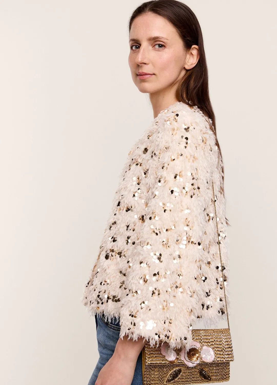 Sale Summum Clutch With Beads Pink