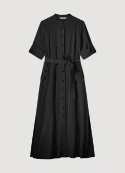 New Summum Cool Button-Down Dress Black