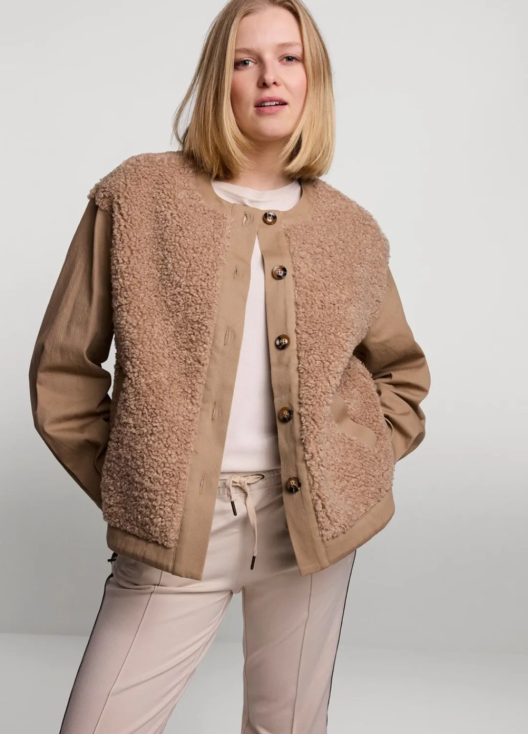 New Summum Cool Teddy Coat Creme