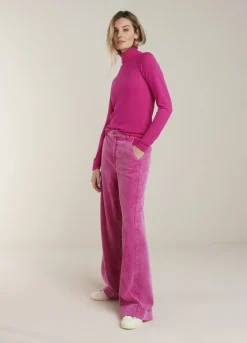 Fashion Summum Corduroy Trousers Pink