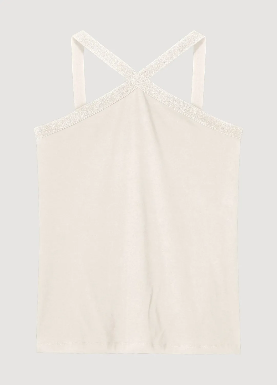 Best Summum Crossed Neckline Singlet Creme