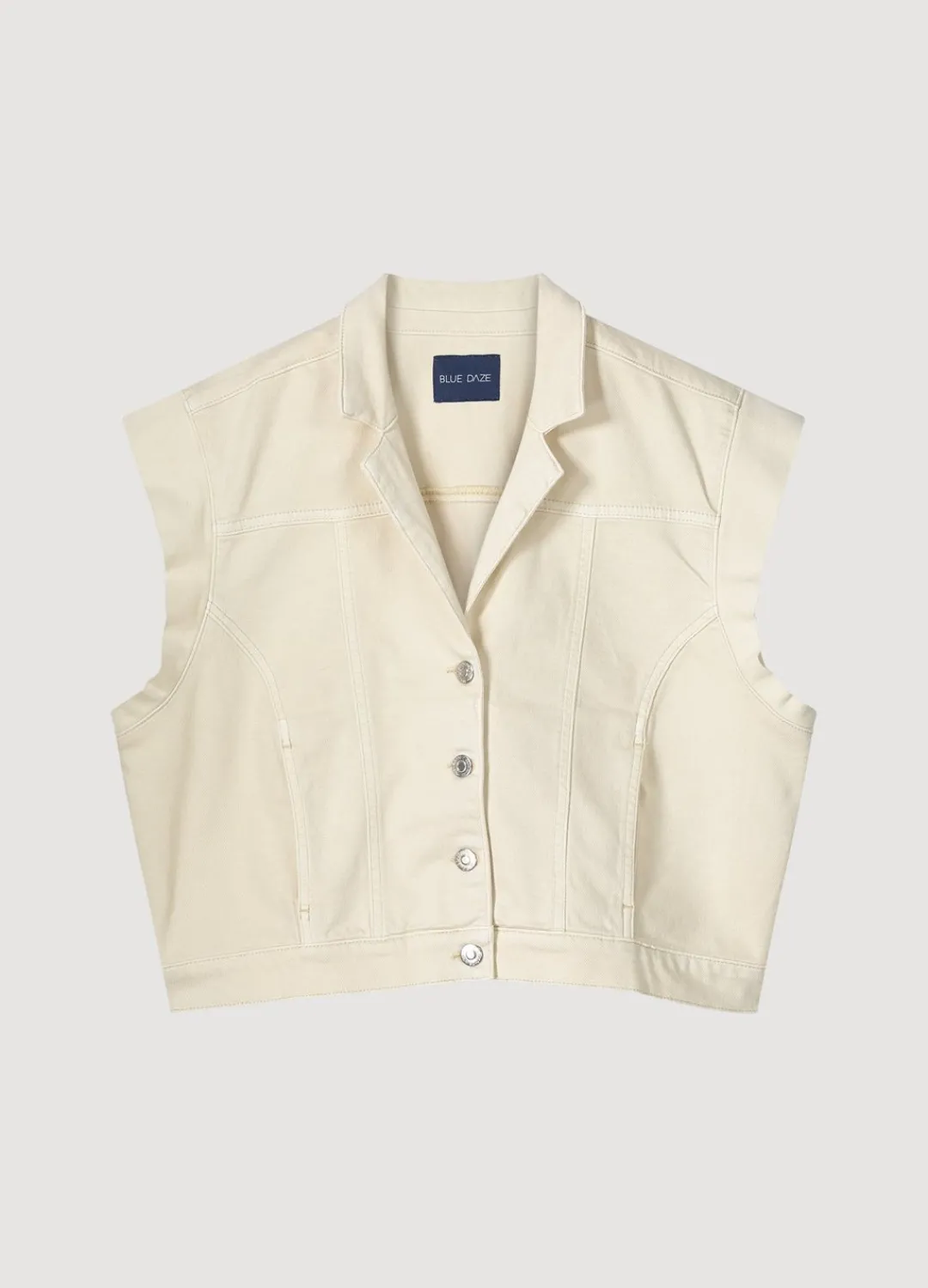 Sale Summum Denim Gilet Creme
