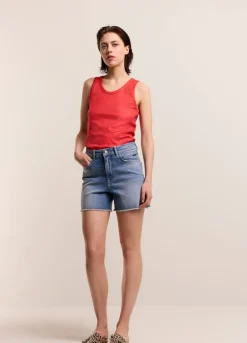 Hot Summum Denim Shorts Blue