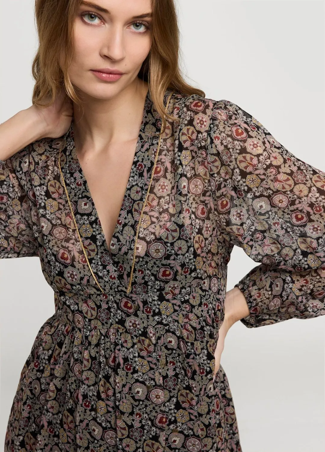 Sale Summum Dress With Waistbelt Multicolor
