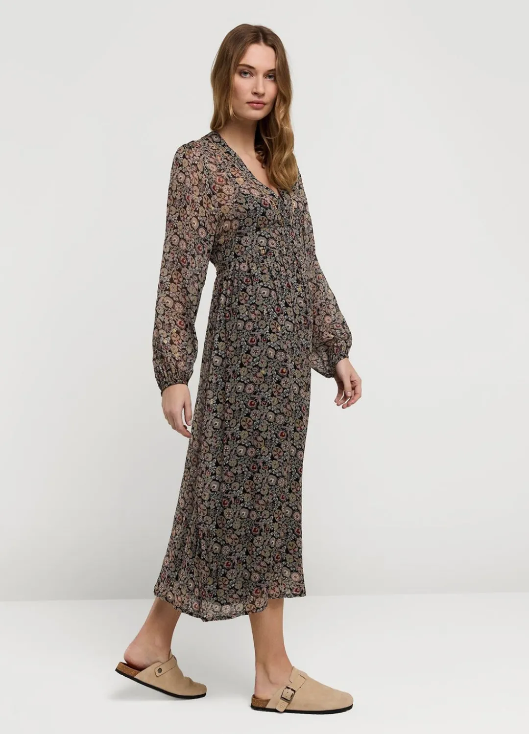 Sale Summum Dress With Waistbelt Multicolor