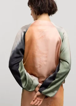 Outlet Summum Faded Bomber Jacket Multicolor