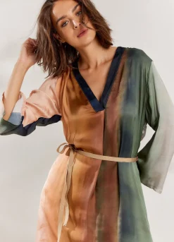 New Summum Faded-Print Dress Multicolor