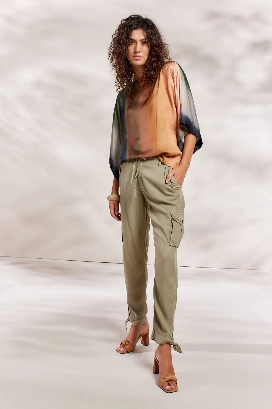 Outlet Summum Faded-Print Top Multicolor