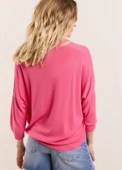 Best Summum Fine-Knit Cardigan Pink