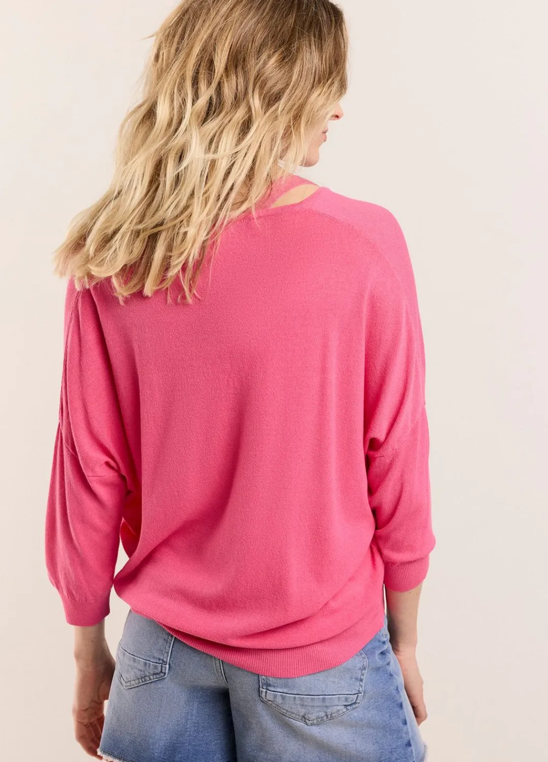 Best Summum Fine-Knit Cardigan Pink