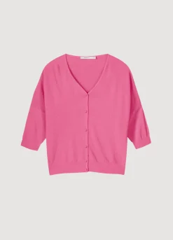Best Summum Fine-Knit Cardigan Pink