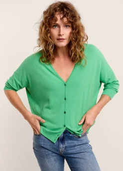 Sale Summum Fine-Knit Cardigan Green