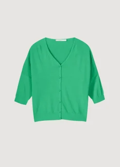 Sale Summum Fine-Knit Cardigan Green