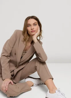 Online Summum Fitted Blazer With Buttons Grey