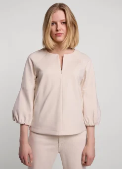 Fashion Summum Fitted Top Creme